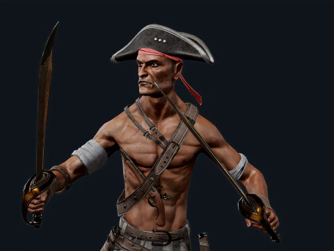 Pirate R2 3D Model