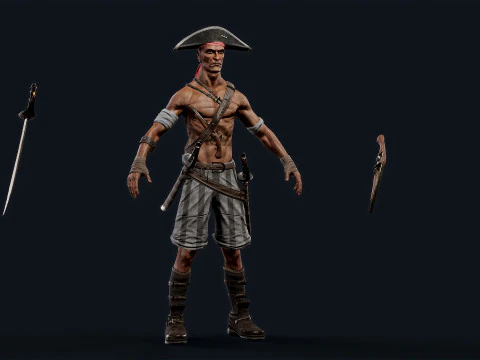 Pirate R2 3D Model