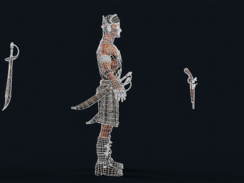 Pirate R2 3D Model