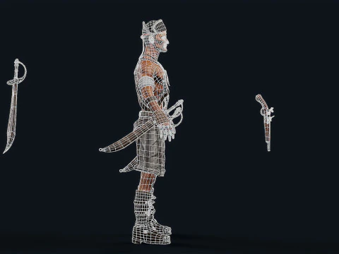 Pirate R2 3D Model