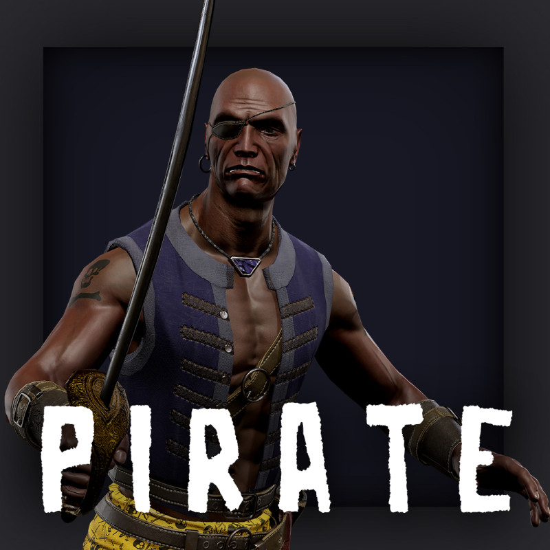 PIRATE R4 Model 3D .c4d .max .obj .3ds .fbx .stl .blend 