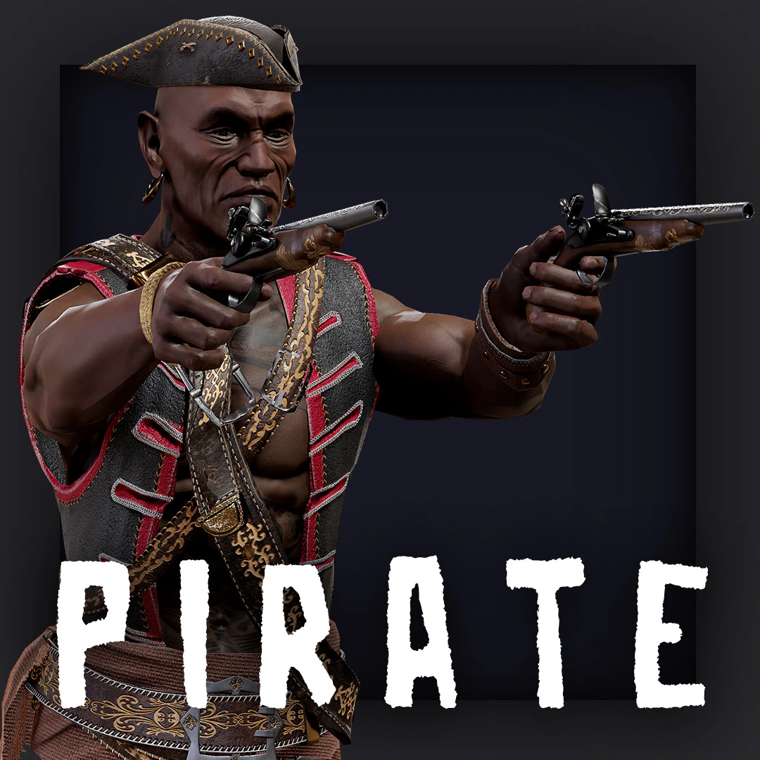 PIRATE R7 3D Model .c4d .max .obj .3ds .fbx .stl .blend 