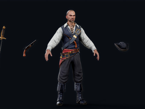 PIRATE R12 Modello 3D