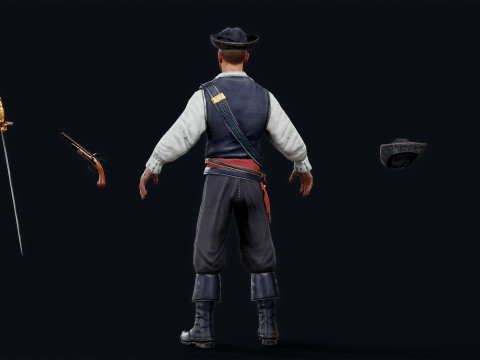 PIRATE R12 Modello 3D