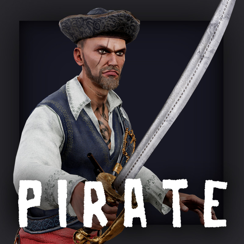 PIRATE R12 Modello 3D .c4d .max .obj .3ds .fbx .stl .blend 