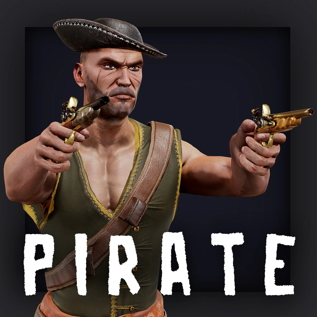 PIRATE 11R 3D Model .c4d .max .obj .3ds .fbx .stl .blend