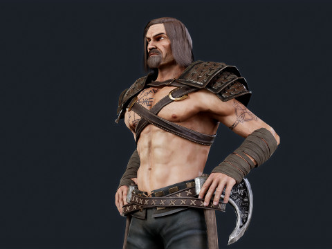 Viking 1 Berserker Model 3D
