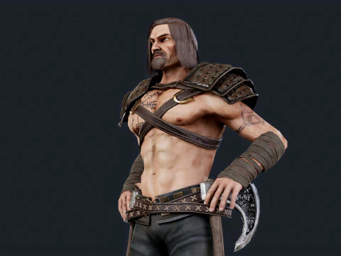 Viking 1 Berserker 3D Model