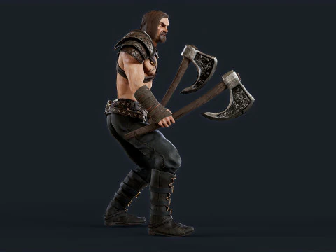 Viking 1 Berserker 3D Model