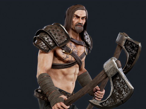 Viking 1 Berserker Model 3D