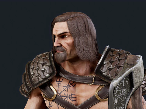 Viking 1 Berserker 3D Model