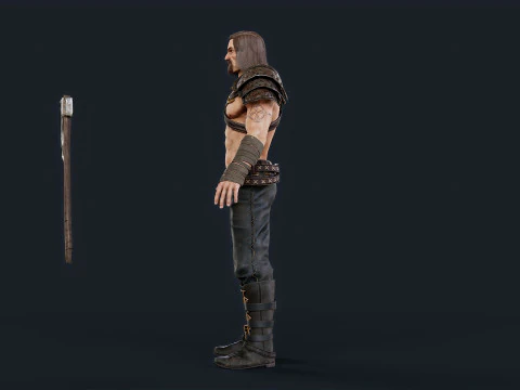Viking 1 Berserker 3D Model