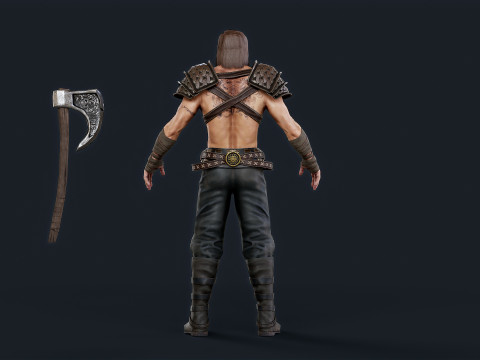 Viking 1 Berserker Model 3D