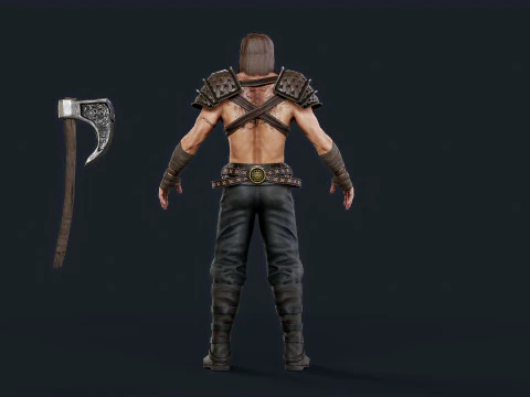Viking 1 Berserker 3D Model