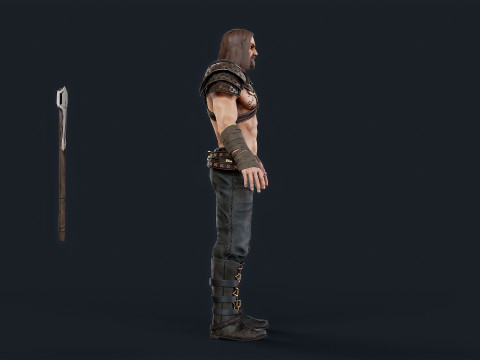 Viking 1 Berserker Model 3D