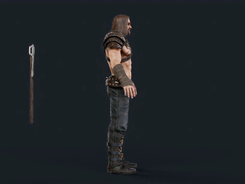 Viking 1 Berserker 3D Model