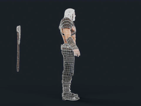 Viking 1 Berserker 3D Model