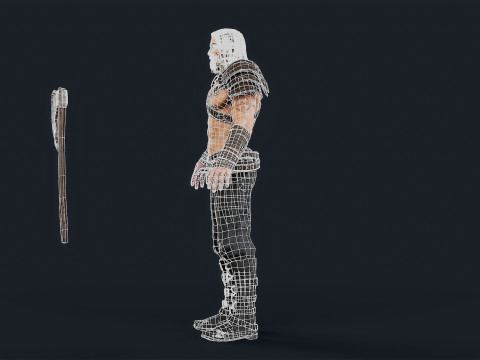Viking 1 Berserker Model 3D