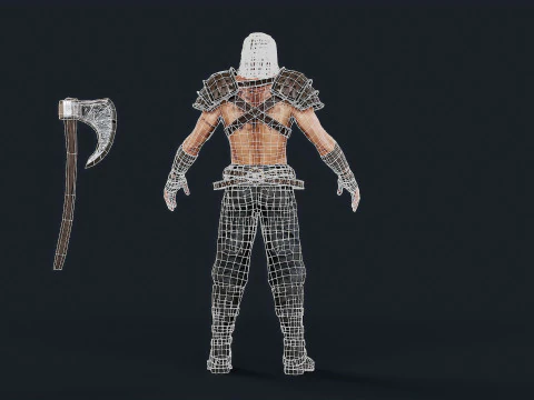 Viking 1 Berserker 3D Model