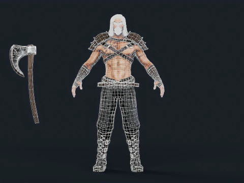 Viking 1 Berserker 3D Model