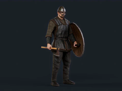 VIKING 4 B 3D Model