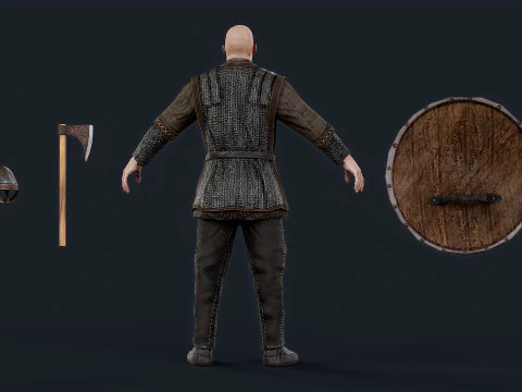 VIKING 4 B 3D Model