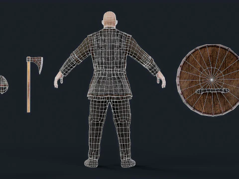 VIKING 4 B 3D Model