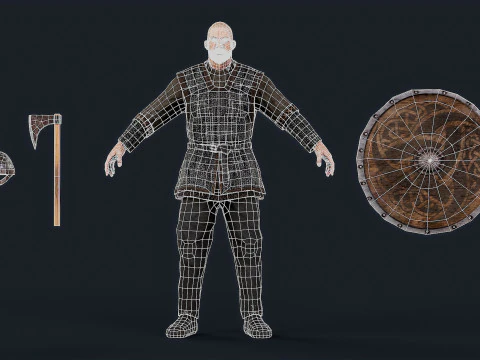VIKING 4 B 3D Model