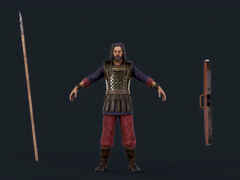 페르시아어 2B 3D 모델