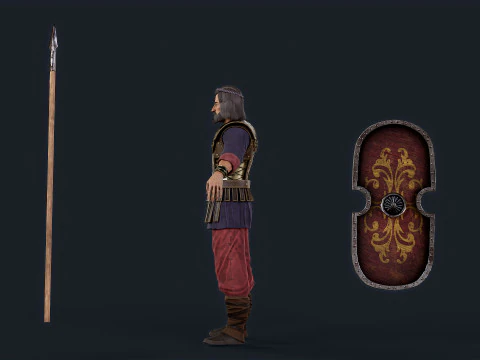 페르시아어 2B 3D 모델