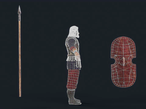 페르시아어 2B 3D 모델