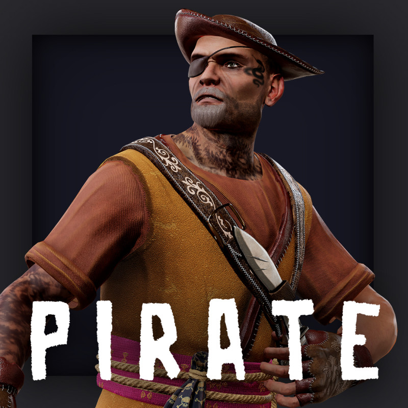PIRATE 9R Modelo 3D .c4d .max .obj .3ds .fbx .stl .blend 