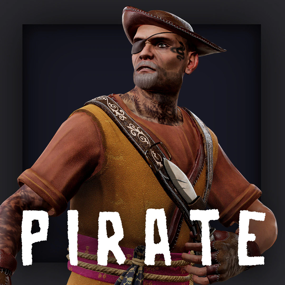 PIRATE 9R 3D Model .c4d .max .obj .3ds .fbx .stl .blend 