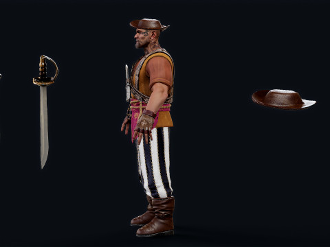 PIRATE 9R Modelo 3D