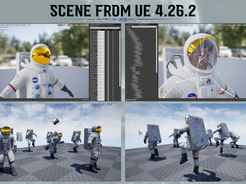 ASTRONAUT AZL001 3D Model