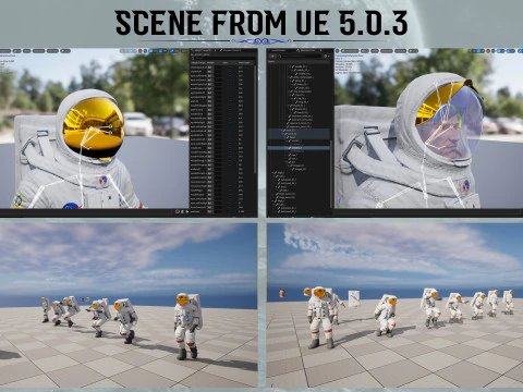 ASTRONAUT AZL001 3D Model