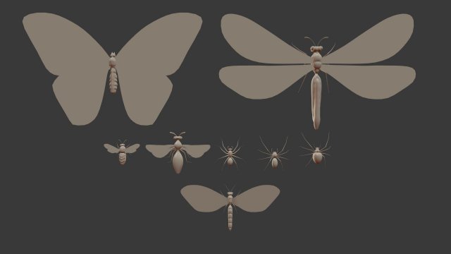 insect - package 8 Modèle 3D .c4d .max .obj .3ds .fbx .stl .blend 