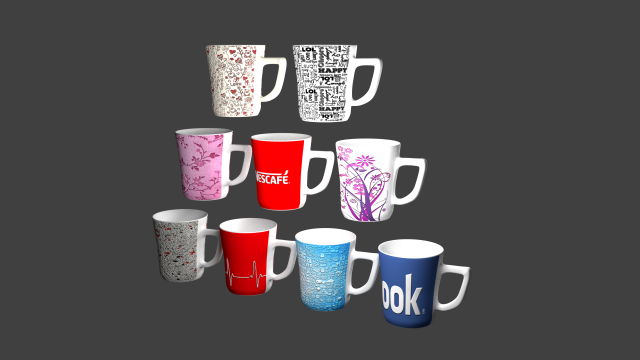 cup 3D Model .c4d .max .obj .3ds .fbx .stl .blend 