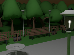 park - collection 3Dモデル