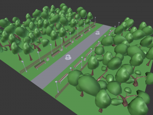 park - collection 3Dモデル