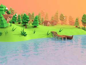 village 3D Model