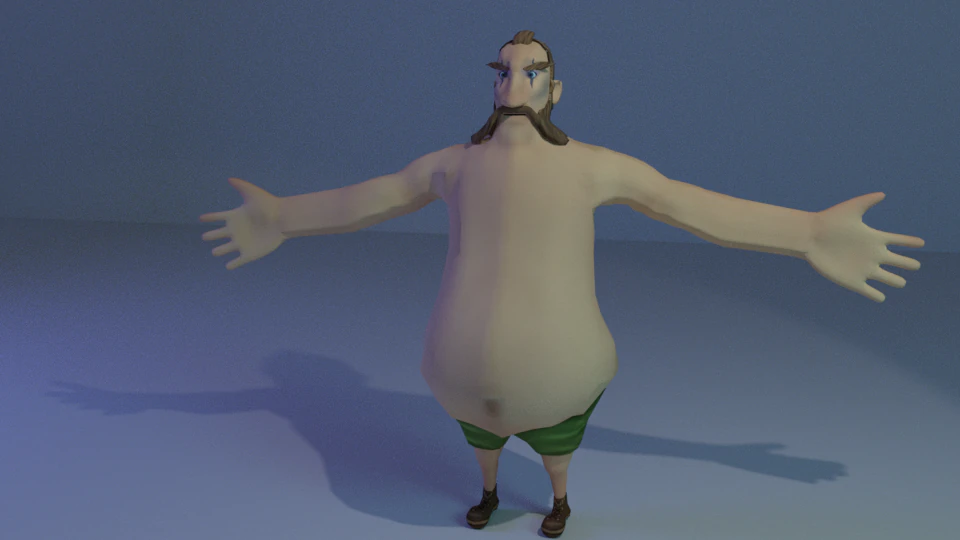 character 3D Model .c4d .max .obj .3ds .fbx .stl .blend 