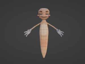Worm 3D Model