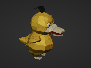 PSYDUCK 3D 모델