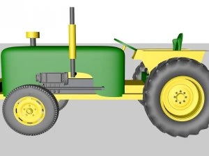md335trctor Modello 3D