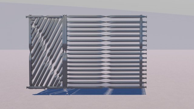 steeldoor Model 3D .c4d .max .obj .3ds .fbx .stl .blend 