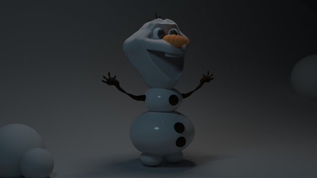 olaf Modelo 3D .c4d .max .obj .3ds .fbx .stl .blend 