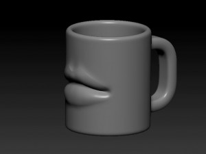 mug lips 3D Print Model