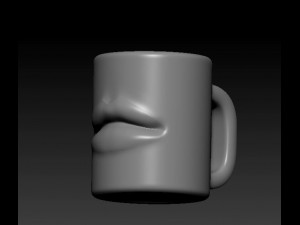 mug lips 3Dプリントモデル