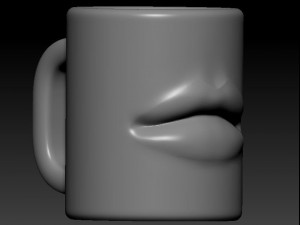 mug lips 3Dプリントモデル